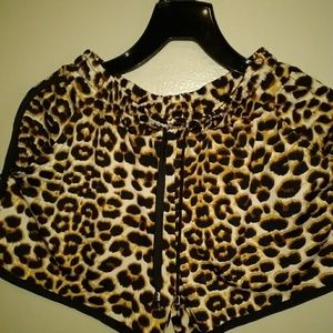 Leopard print shorts
